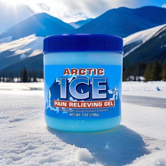 NEW Artic Ice Pain Relieving Gel 2% Menthol Blue 7 Ounce - Picture 2 of 4